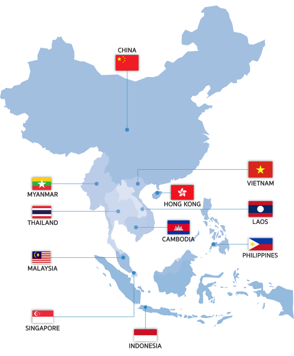 Asian Assistance Coverage Map
